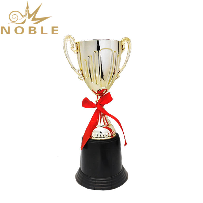 Hot Selling Low Price Plastic Trophy Cup Award with Red Ribbon 1