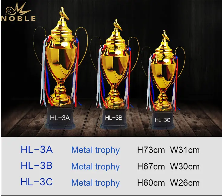 funky Personalized Metal trophies Aluminum with Gift Box For Sport games 2