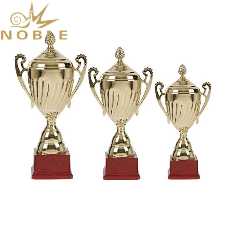 Popular High Quality Championship Cup Metal Trophy with Lid 1