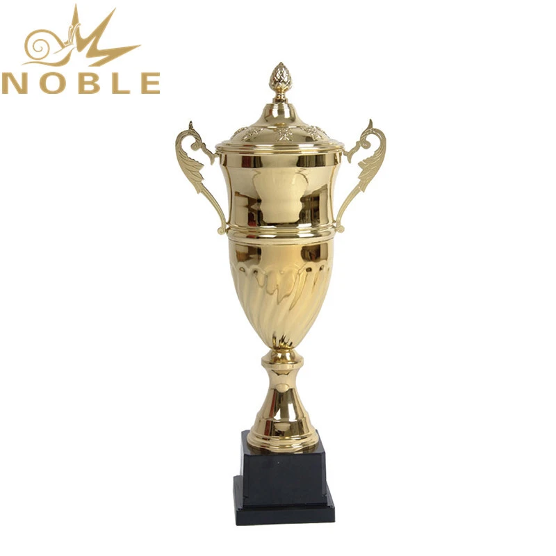 Sports League Metal Badminton Cup Trophy with Black Plastic Base 1