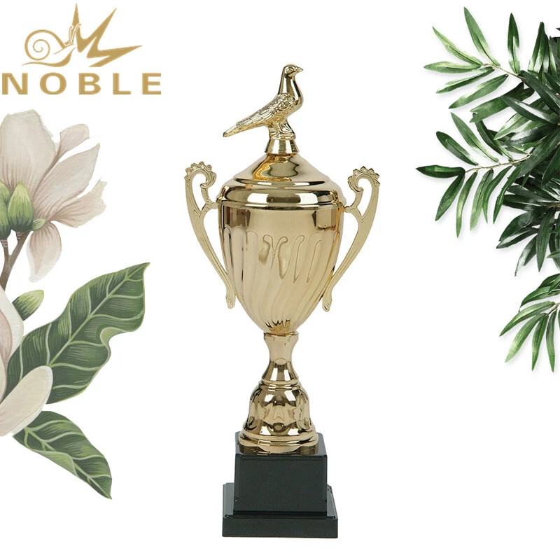 Professional Manufacturer High Quality Metal Trophy Cups with Pigeon Figurine 1