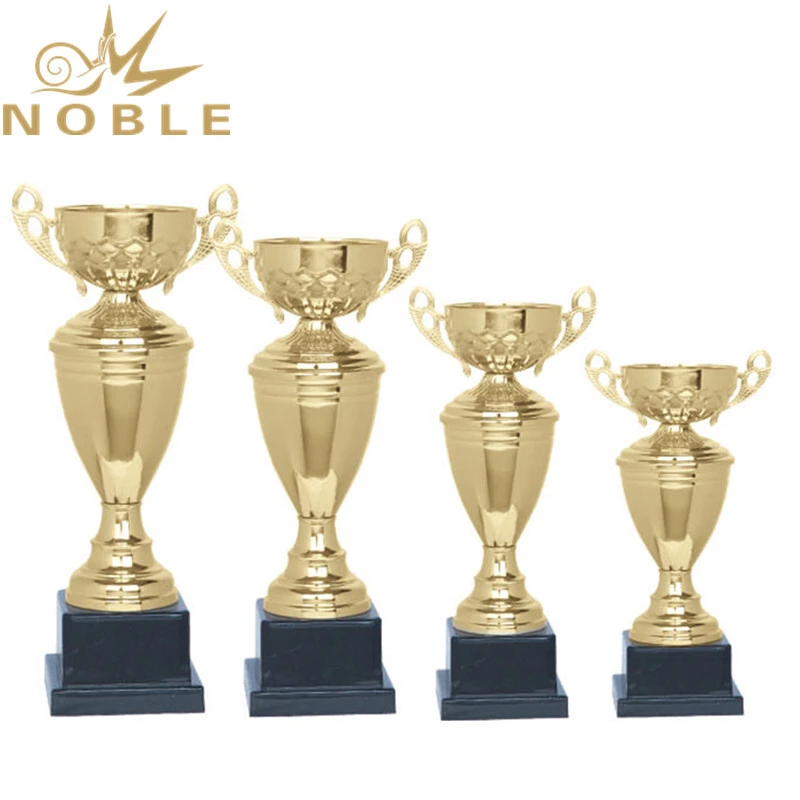 New Design Logo Printing Gold Metal Cup Football Trophy 1