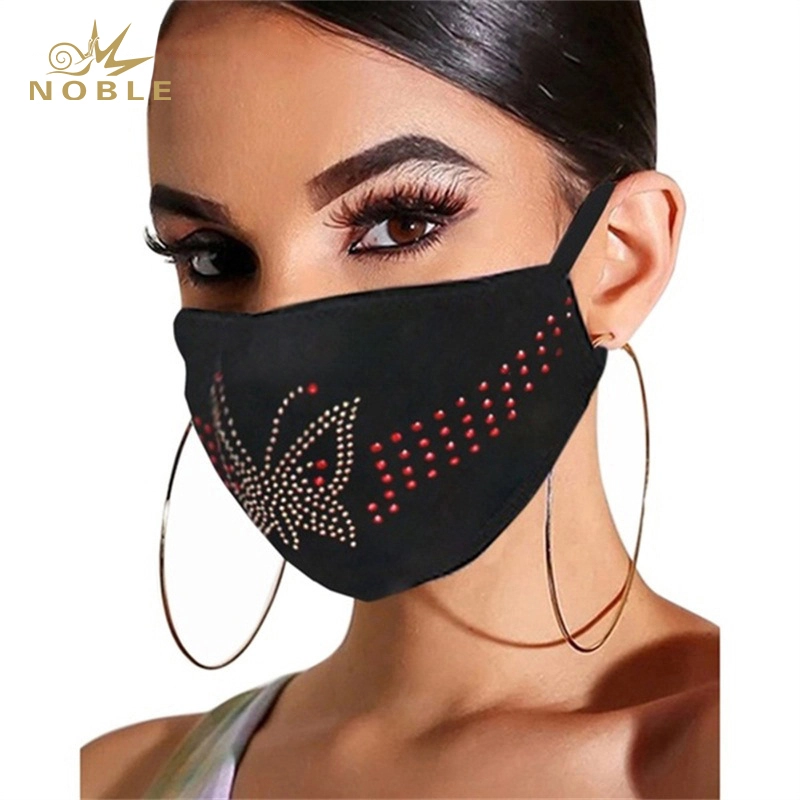 Custom Design Rhinestone Decoration Party Reusable Face Mask 1