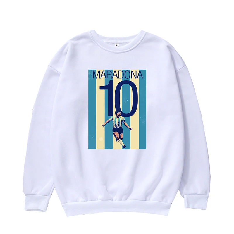 Custom Printing Diego Maradona Blank Pullover Sweatshirt for Pray for Maradona 1