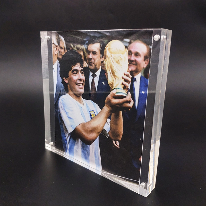 Fast Delivery Acrylic Maradona Photo Frame for Maradona Memorial 1