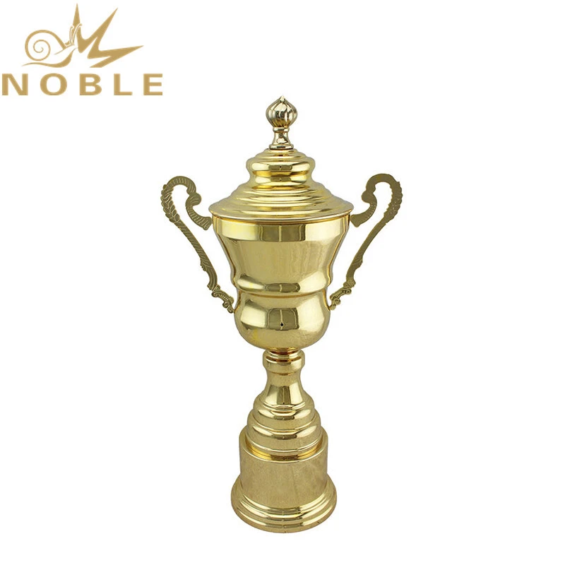 Luxury Design Best Selling Shiny Gold Metal Teamwork Trophy 1