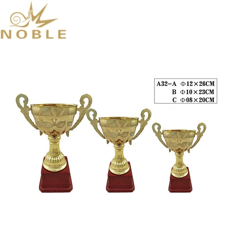 Shiny Gold Plated Small Size Metal Souvenir Award Trophy 1