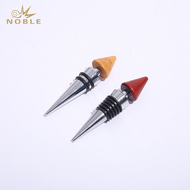 custom no MOQ large stock zinc alloy wholesale silicone seal round head wine Bottle stoppers for Wedding gifts 1