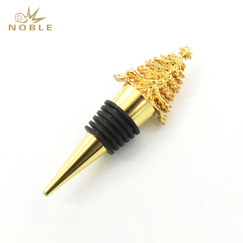 Zinc Alloy Christmas Tree Shape Wine Bottle Stopper Return Gift for Hot on Amazon 1