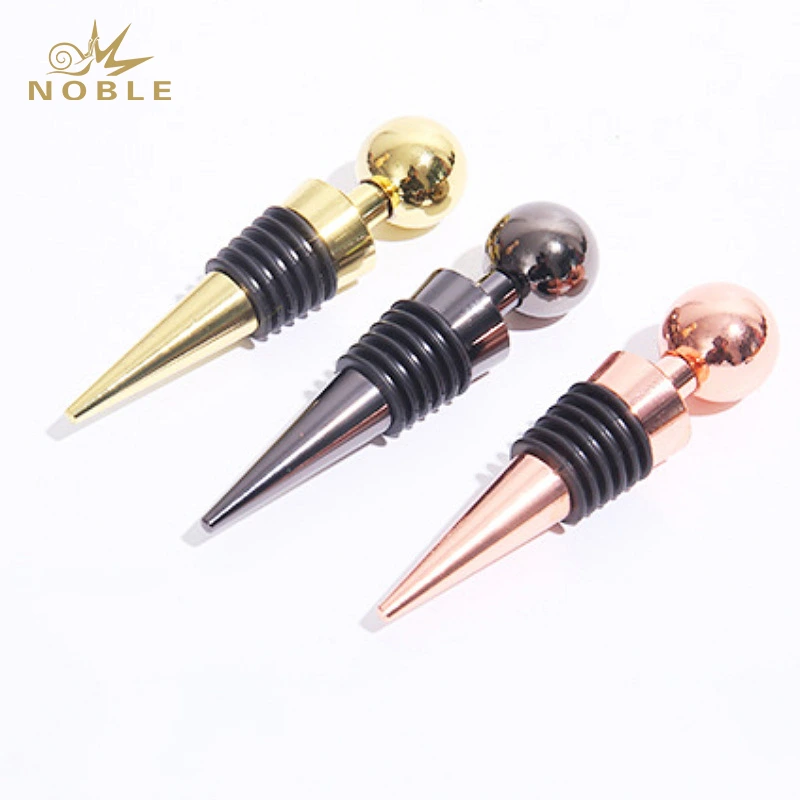 Custom Reusable Metal Wine Beverage Bottle Stoppers Ball Shape Wine Plugs Bottle Stopper 1