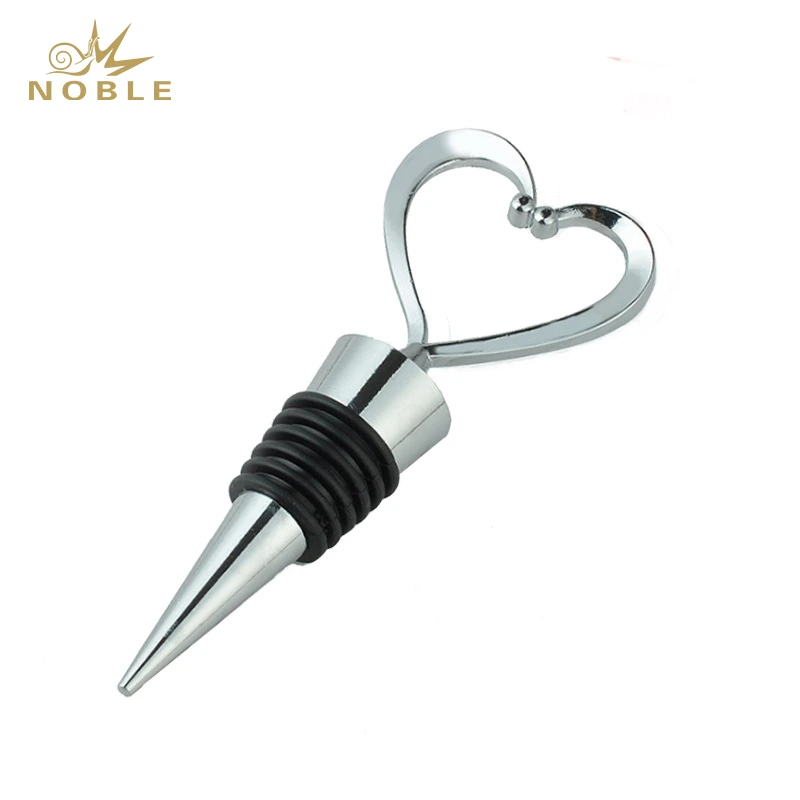 Elegant Plastic Heart Red Wine Champagne Wine Bottle Stopper Valentines Wedding Gifts 1