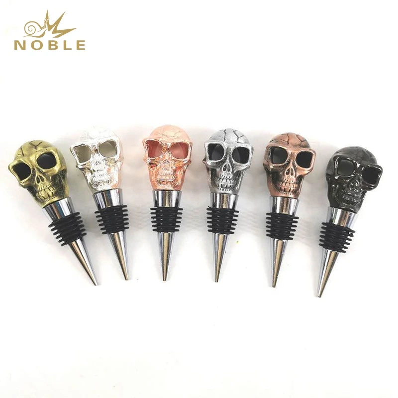 Best selling Custom Animal Figurine Metal 3D Skeleton Wine Bottle Stopper 1