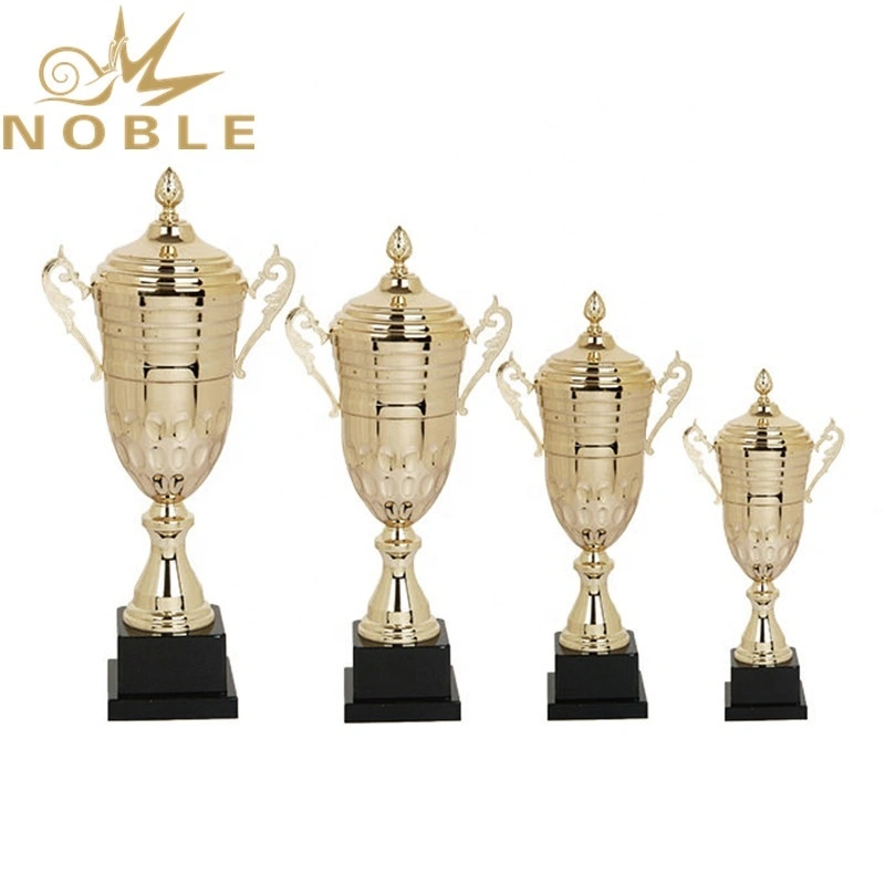 Free Logo Printed Big Metal Trophy Custom Sports Champion Award 1