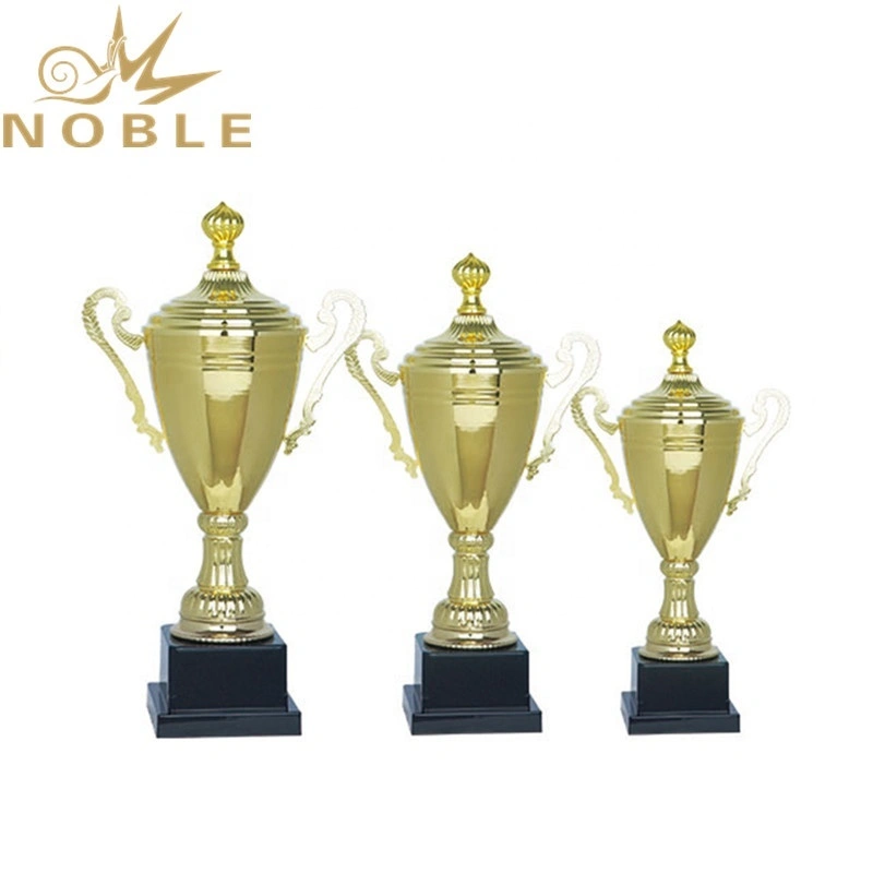 Gold Plated High Quality Metal Sports Badminton Trophy 1