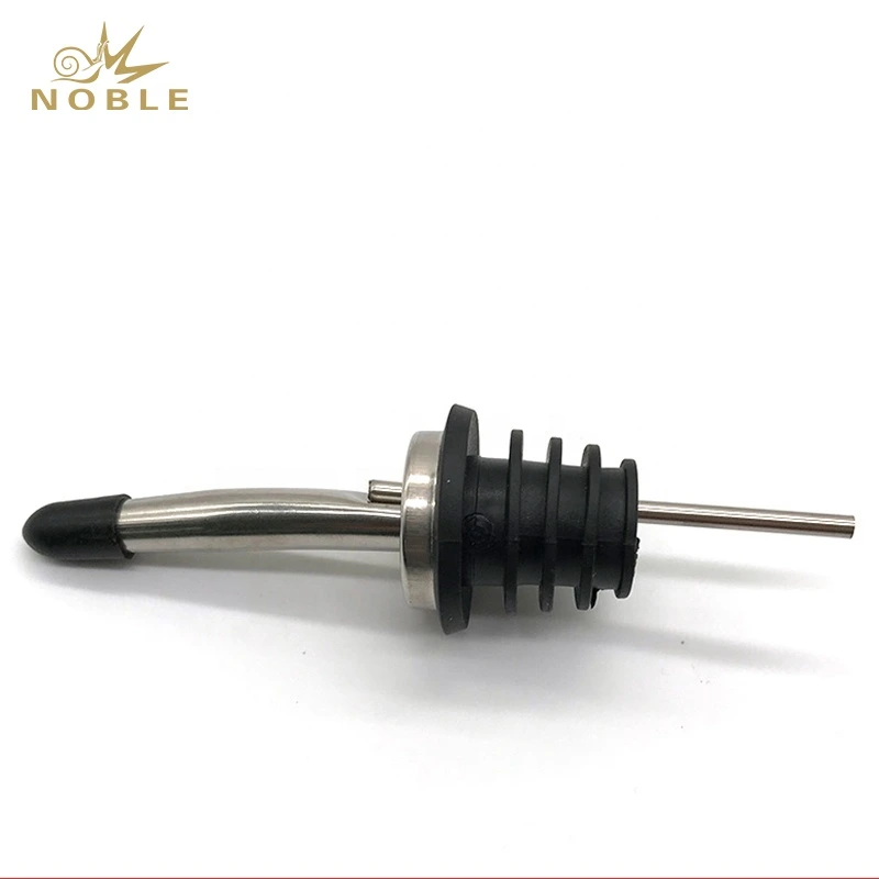 Black Metal Wine Pour Spout 304 Stainless Steel Silicone Champagne Bottle Pourer with Cup 1