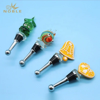 New Design Best Selling Decorative Glass Wine Bottle Stopper As Wedding Gifts 1
