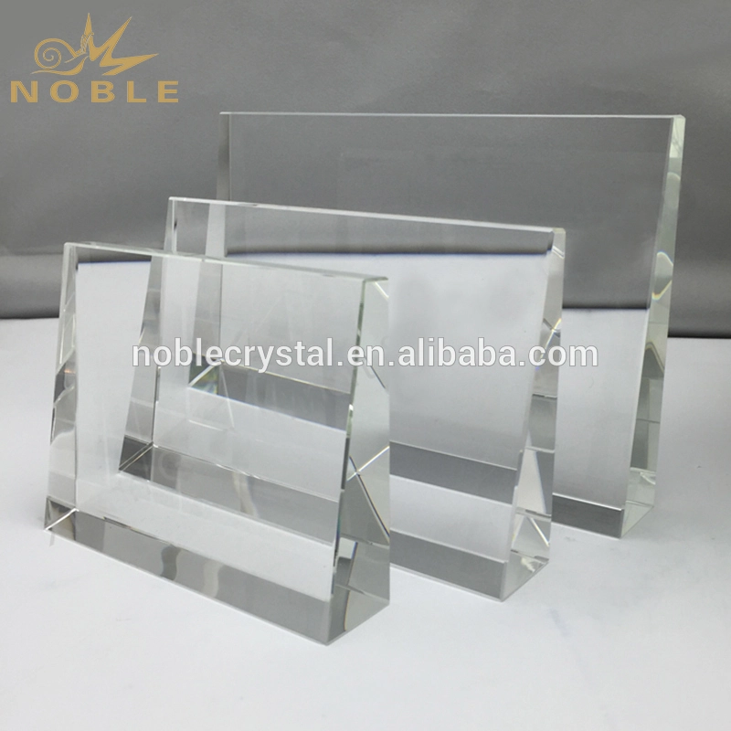 Free Engraving Custom Crystal Blank Award Crystal Wedge Trophy 1