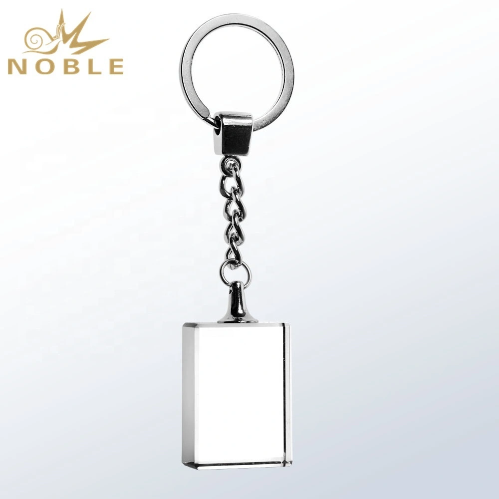 Noble custom engraving blank crystal key chain as souvenir gift 1