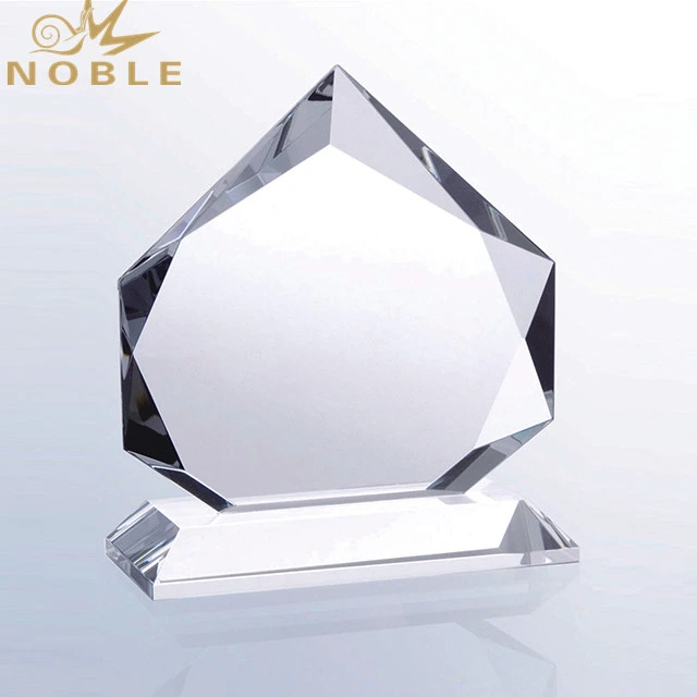 Wholesale Fancy Clear Souvenir Blank Crystal Shield Plaque Trophy 1