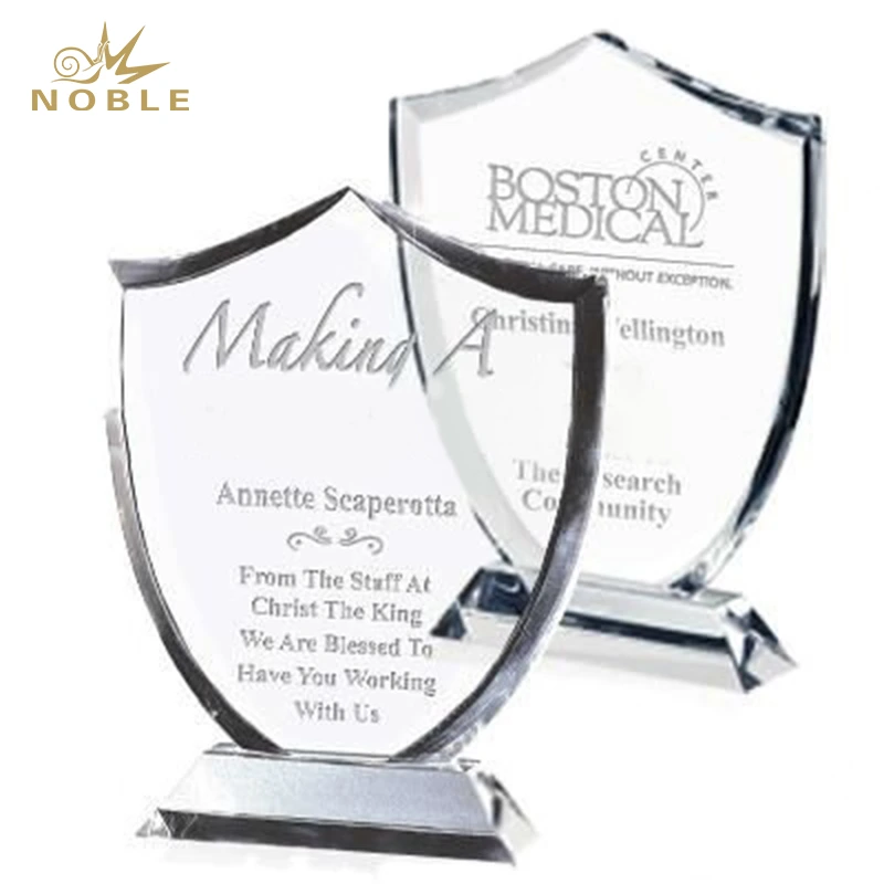 Noble Custom Blank Crystal Plaque Crystal Shield Trophy 1