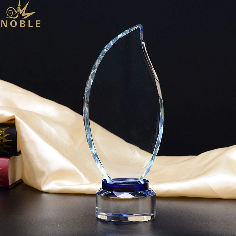 Free engraving Custom Crystal Flame Trophy 1