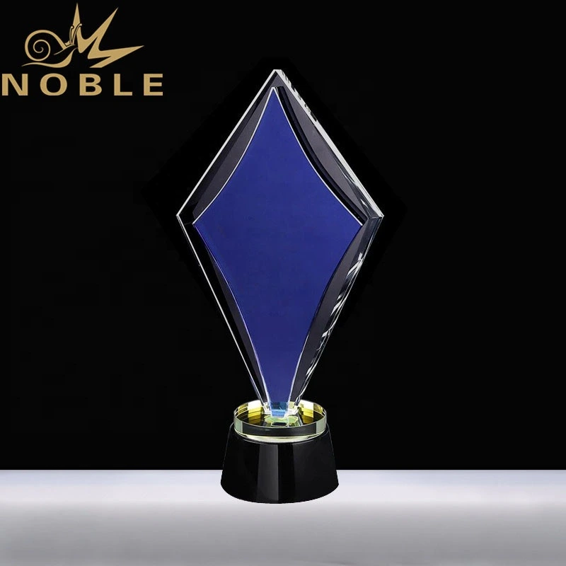 Noble New Design Blue Crystal Custom Award Plaque 1