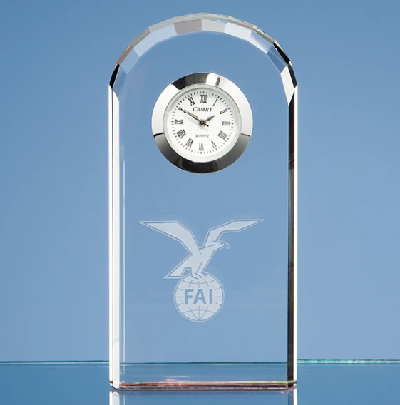 Best Selling Crystal Souvenir Business Gift Custom Crystal Clock Award 1
