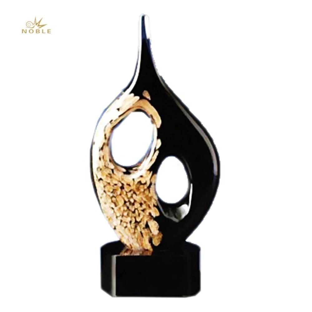 Wholesale Custom Hand Blown Art Glass Award Trophy as Home Decoration Gift 1