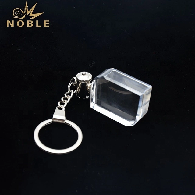 Custom 3d Laser engraving Blank Crystal Keychain 1