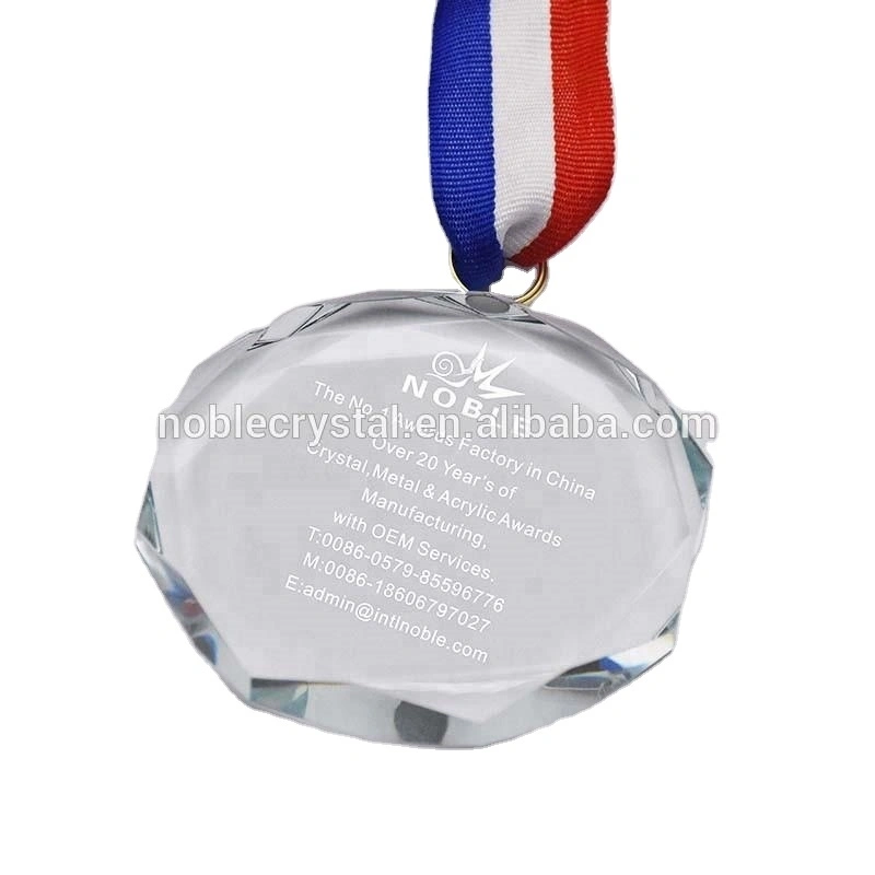 Promotional Custom Corporate Sports Souvenir Gifts Crystal Medal 1
