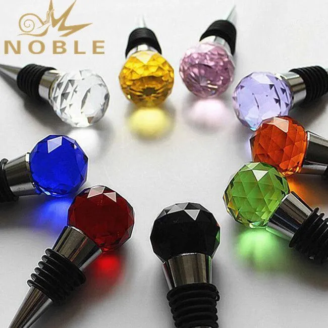 Clear Faceted Crystal Wine Bottle Stopper 1