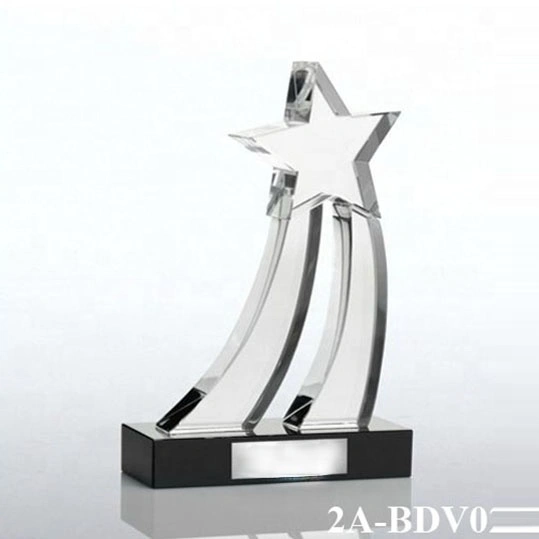 corporate business gift Crystal Star Trophy for best staff 1