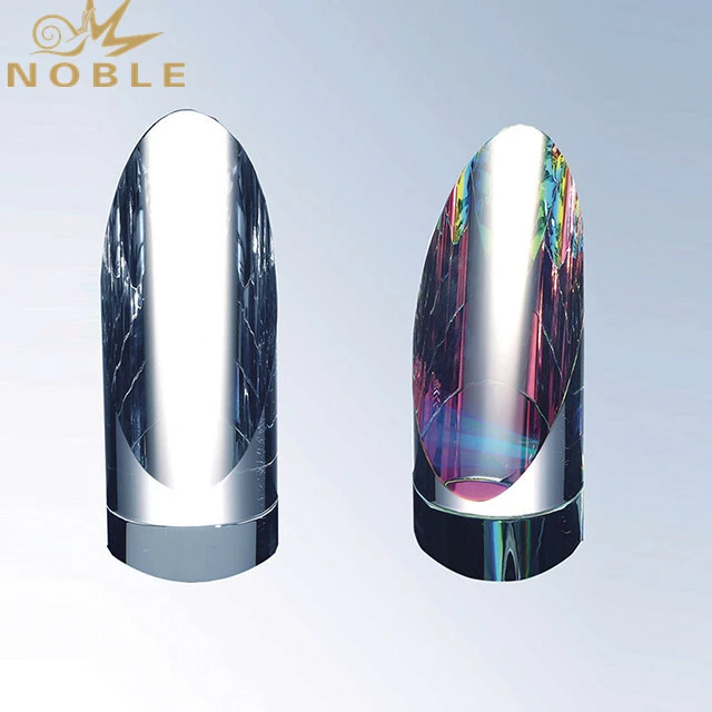 Noble Best selling Custom engraving Crystal cylinder Trophy 1