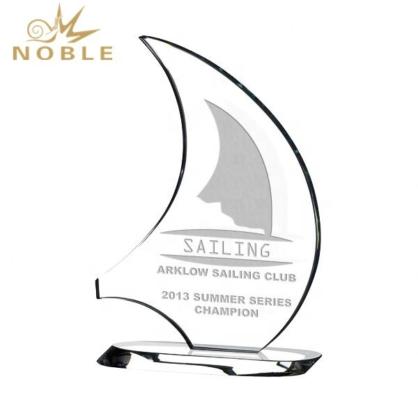 Noble custom boat crystal award sailing trophy as souvenir gift 1