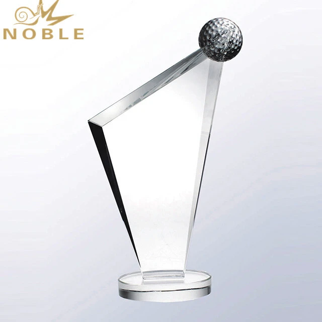 Custom sports champion Crystal Golf Trophy 1