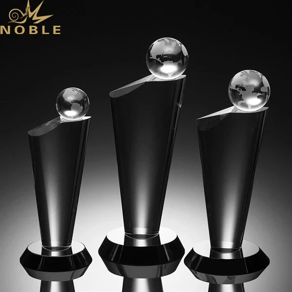 Wholesale Souvenir Gifts New Design Custom Crystal Globe Trophy 1