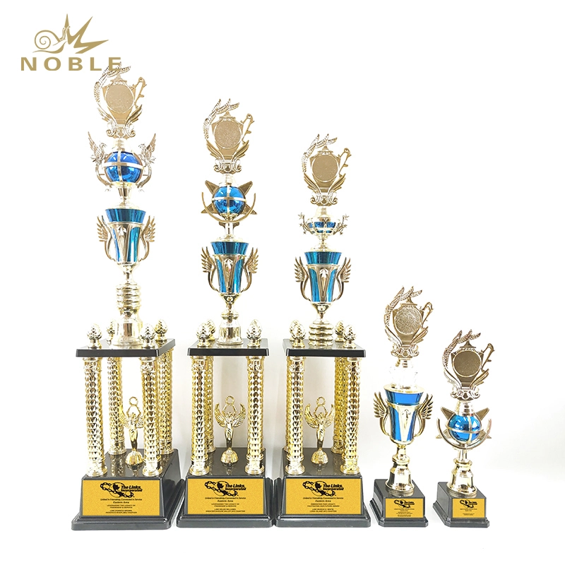 Promotional custom metal crafts award world sports souvenir golden trophy cup 1