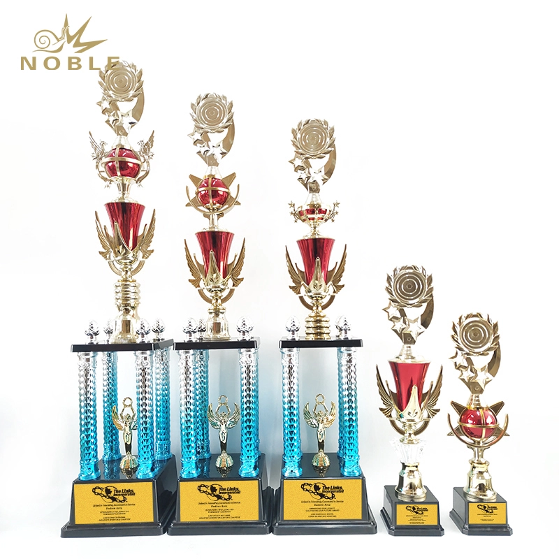 Wholesale custom design musical metal trophy Sports metal award trophy for prize 1