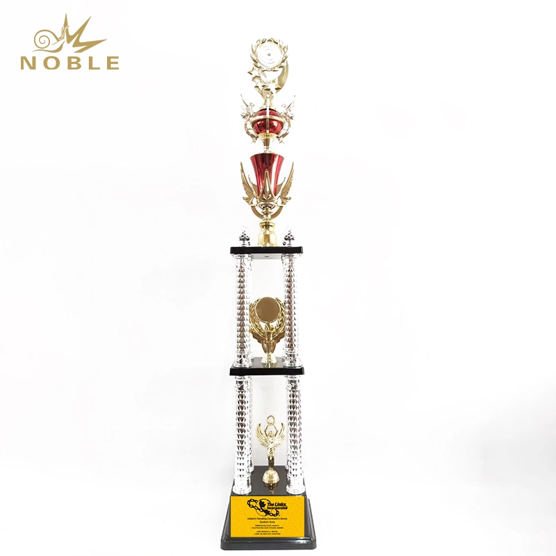 Manufacture Cheap Wholesale Custom Metal Gold Award Marathon Running Trophies Sport Prize 1
