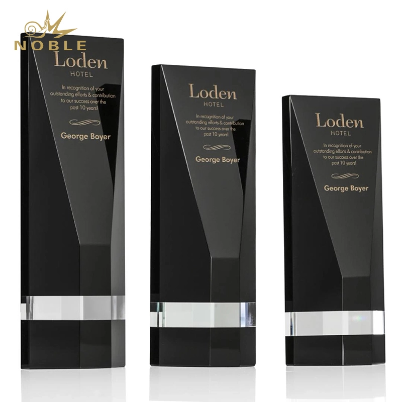 Noble New Design Custom Gravenhurst beveled Crystal Tower Award 1