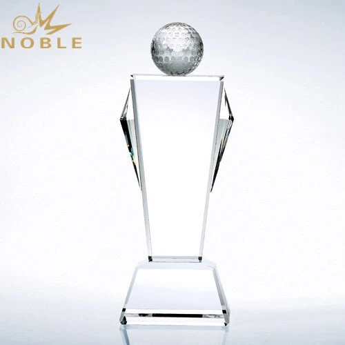 Noble Crystal Champion Golf Trophy with Free Engraving1 1