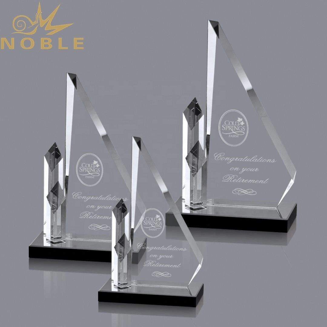Spectacular Optical Crystal Custom Award with Crystal Pillars1 1