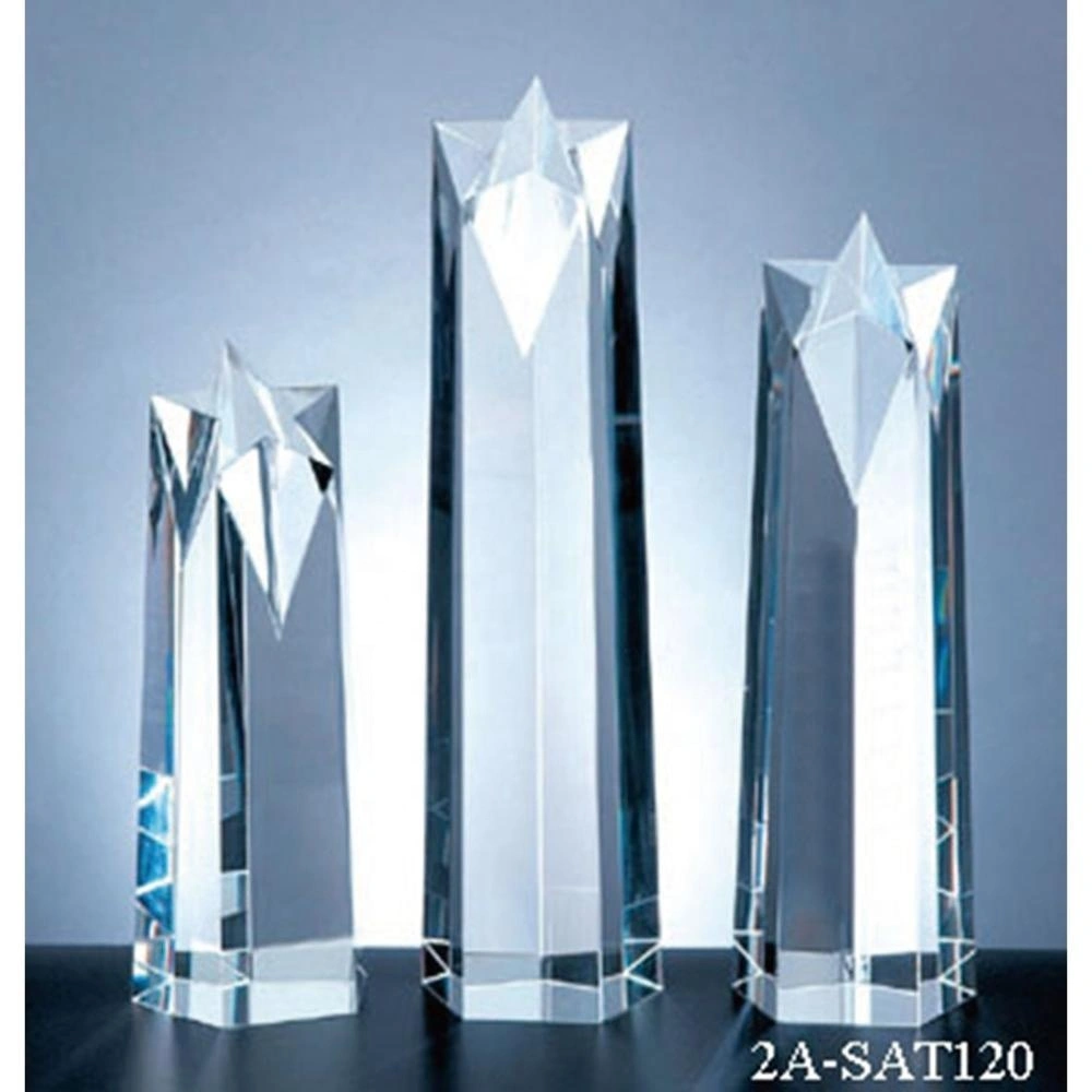 Excellent custom new design Crystal Star Award Trophy 1