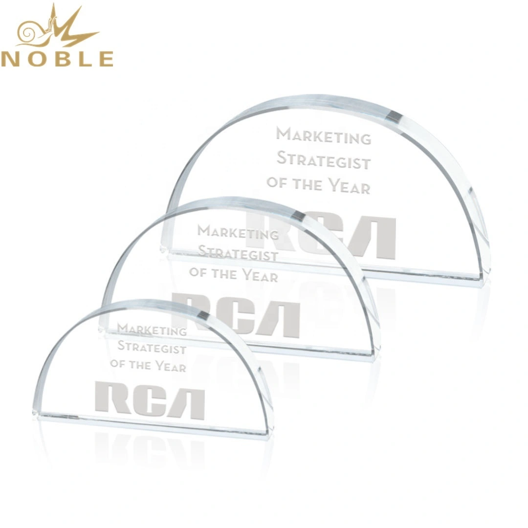 Optical custom souvenir gift Dome crystal paperweight award 1