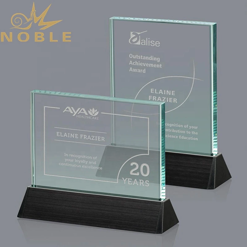 Custom Jade Glass Plaque Award Trophy 1