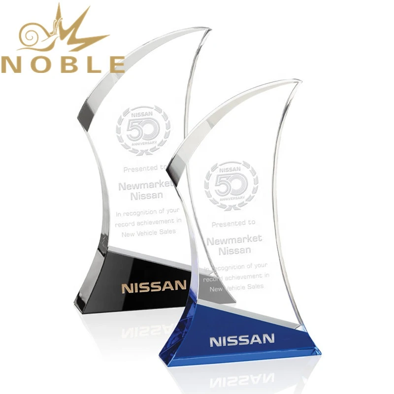 Noble Free engraving crystal custom trophy plaque 1