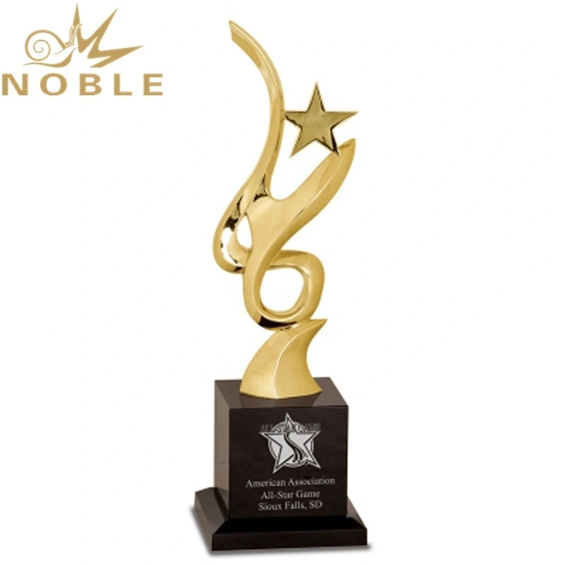 Custom engraving metal Star Crystal Award 1