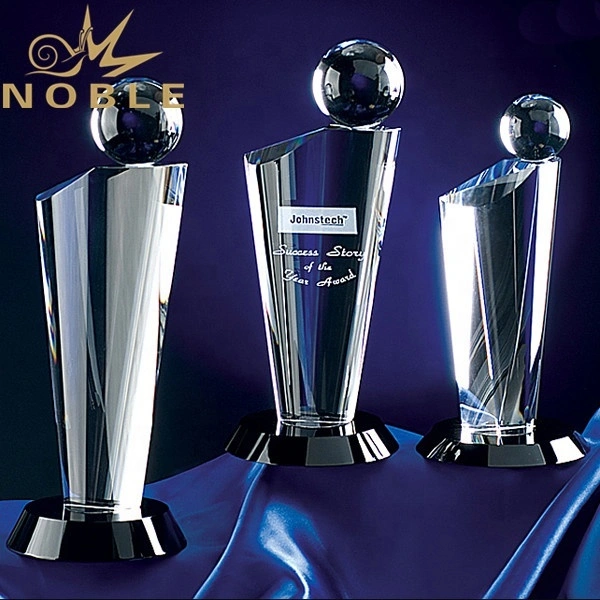 Excellent new design high quality custom crystal awards with crystal ball 1