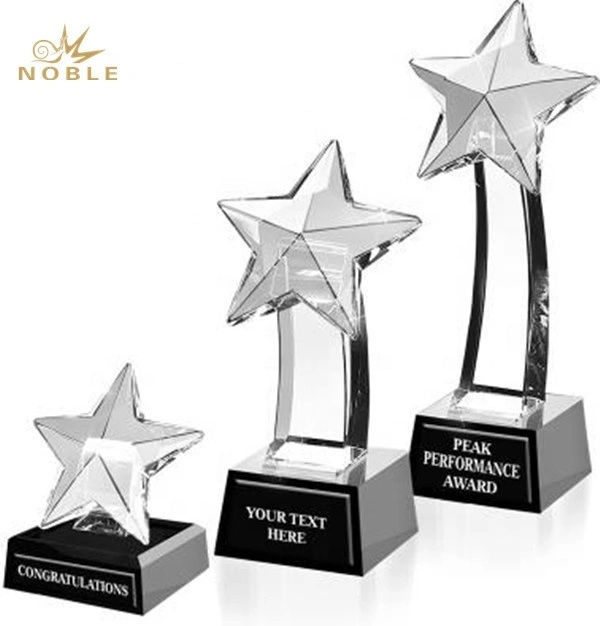 Wholesale Custom Design Crystal Star Award Trophy 1