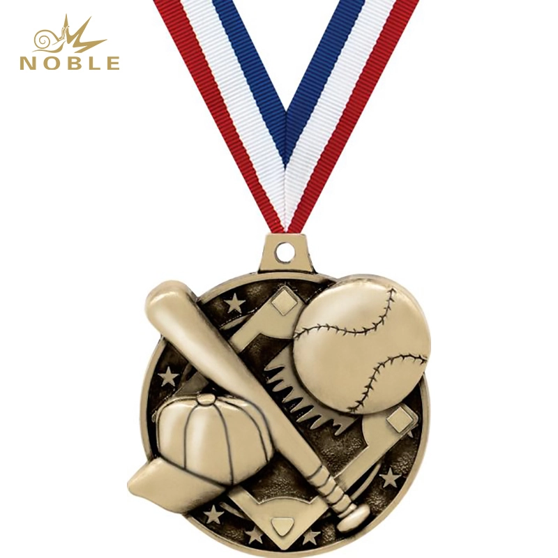 Custom 3D Design Metal Sports Baseball Medal 1